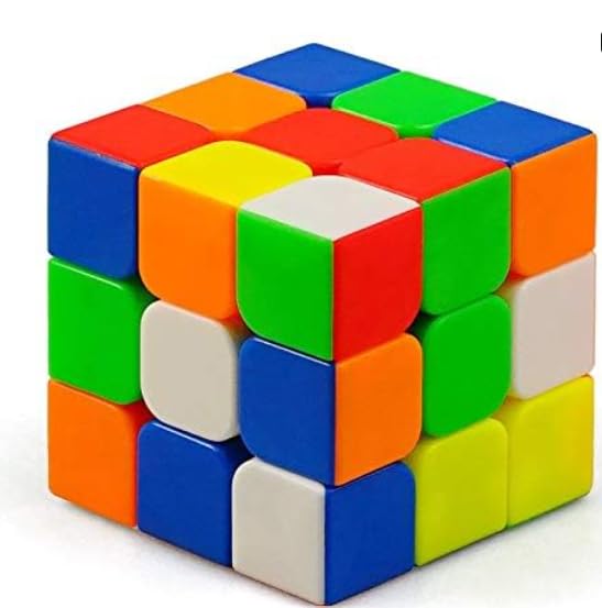 Brain Game Challenge Magic Cube 3x3 Cube Beginner Speedcube for Kids Boys Girls Above 3 4 5 6 Years Old & Above