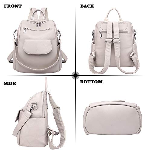 Image of Women Fashion Backpack Purse Waterproof Bookbags Travel Shopping Rucksack Convertible Ladies Shoulder Bag