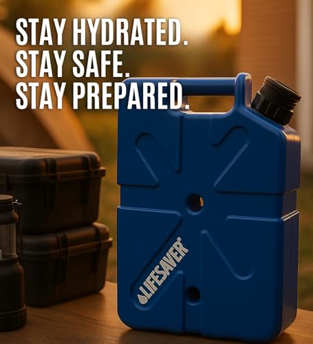 Lifesaver Jerrycan Water Purifier - Military Spec, Heavy Duty Water Purifier for Overlanding, Camping, Hiking, Emergency Preparedness and Survival Kit