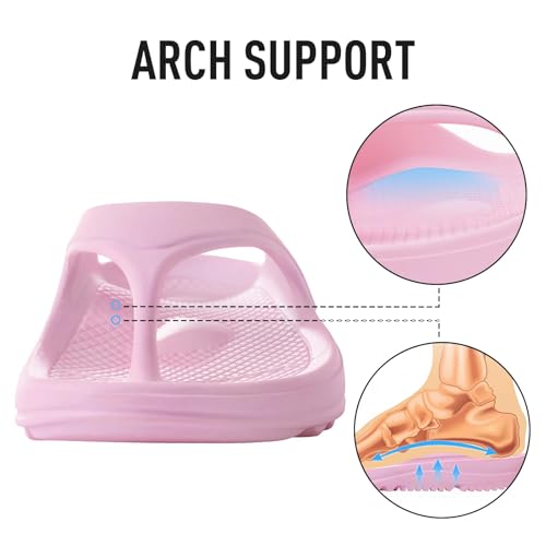 Image of shevalues Orthopedic Sandals for Women Arch Support Recovery Flip Flops Pillow Soft Summer Beach Shoes