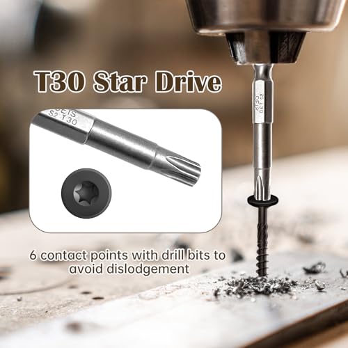 3 inch deck screws 50pcs heavy-duty structural wood screws rust resistant timber screws for timberloglandscaping wood t30 star bit 14 x 3