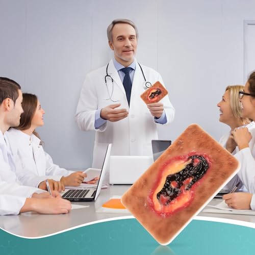 Image of Dry Necrotic Wound Simulation Model for Medical Education