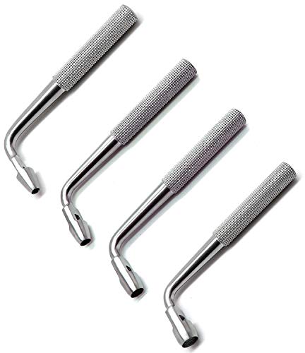 Dental Tissue Punch Angled 4mm, 5mm, 6mm, 8mm Surgical Implant Stainless Steel 4 Pcs Instruments
