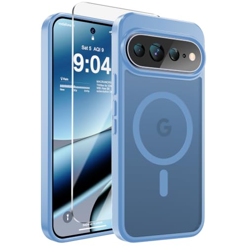 Image of WRJ for Pixel 11 Case /Pixel 11 Pro Case+Screen Protector,Sky Blue