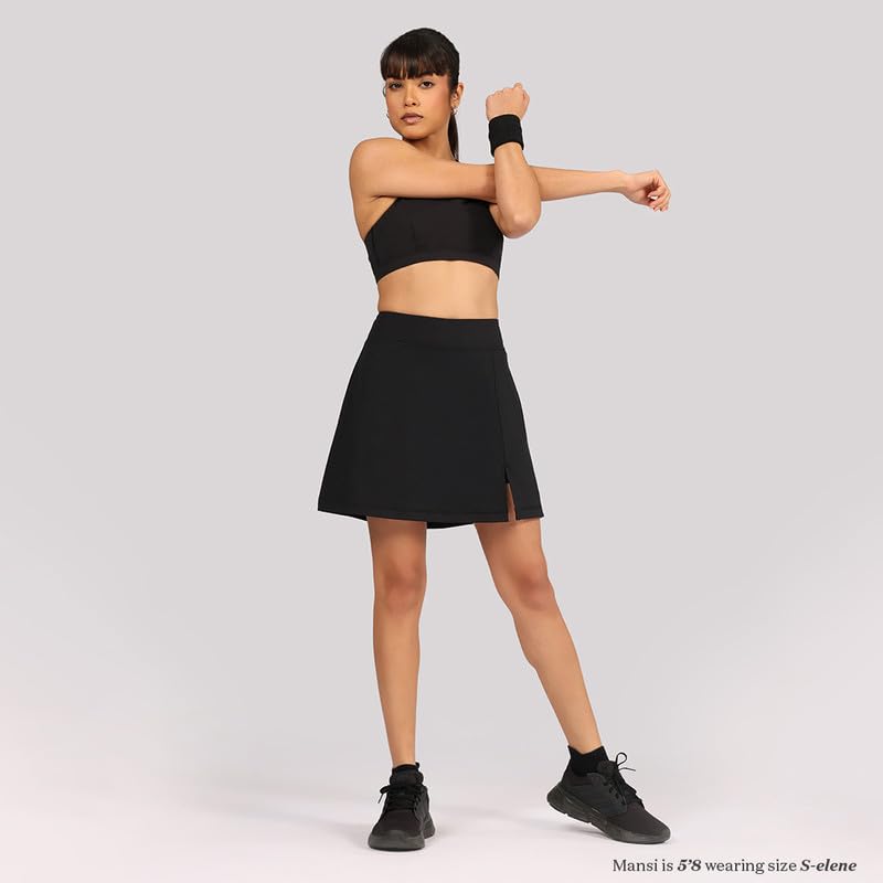 Image of BlissClub Ultimate Skorts | in-Built Shorts | Side Pocket | Side Slit at Hem | Invisible Back Pocket | CloudSoft TM Fabric