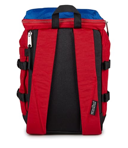 JanSport Mini Skip Pack – Compact Backpack with Main Compartment, Side Water Bottle Pocket, and Zippered Accessory Pocket, Red Tape - image 2
