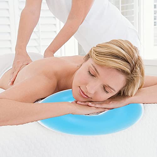 Almohada de Masaje Facial, Cojín de Masaje de Silicona Reutilizable para Masaje Facial y Relajación Corporal(cielo azul) Cover