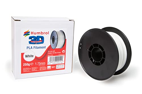 Humbrol AG9173 White PLA Filament - 3D Printer Filament Spool, 1.75mm Flexible PLA, 3D Printing & Scanning Accessories - Replacement Filament Materials for AG9172 Humbrol Creator 3D Printer