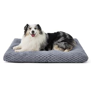 BEDSURE Hundekissen Grosse Hunde waschbar, 104x69x9cm, grau