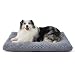 BEDSURE Hundekissen Grosse Hunde waschbar,104x69x9cm,grau