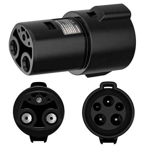 VIPTOO J1772 to Tesla Adapter, Max 80A 250V for Model 3 Y S X, Fast & Seamless Charging at SAE J1772 Stations – Essential for Tesla Owners