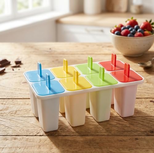 Repoca Homemade Kulfi Maker, Multicolor, Available in 3 Different Sizes,1 PC (8 Cups)