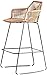 GDXFSM Sgabelli da Bar Girevoli Regolabili Sgabello da Bar Patio Esterno in Rattan Sedia da Pranzo in Vimini con poggiapiedi |Home Balcone Patio Esterno Cortile (Size : Seat Height 58cm)