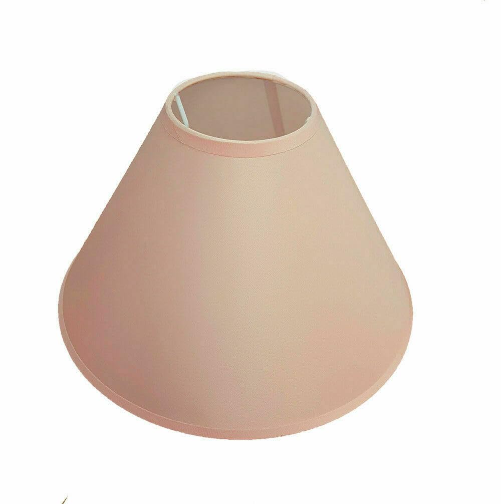 Sales Today Interiror Peach 9" (23Cm) Cotton Textured Fabric Coolie Light Shade Table Ceiling Lamp Shades (Peach)