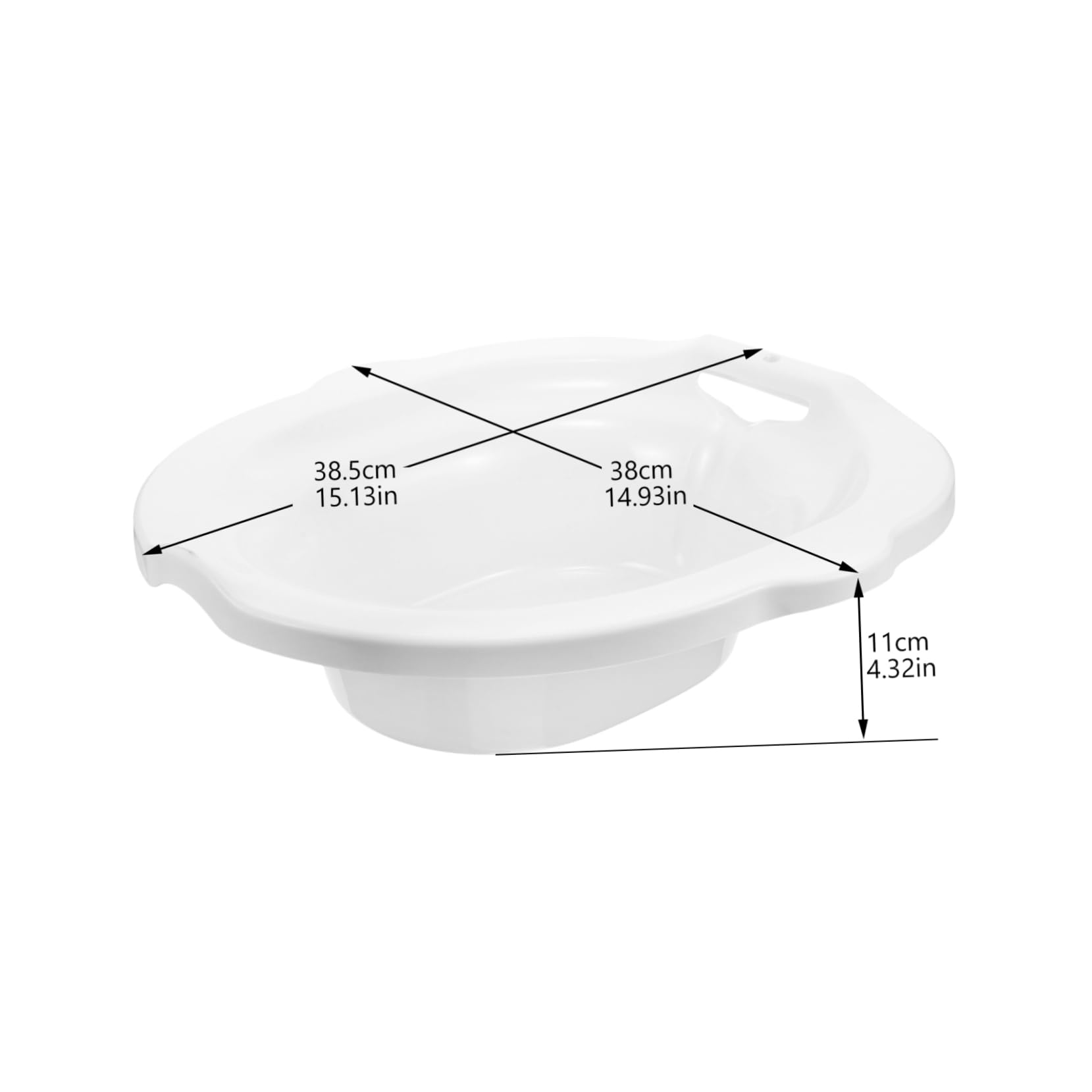 PERSELOSO Sitz Bath Soak Tub for Bathroom Pp Material Home Sitz Baths Elderly Wash Basin Easy to Clean