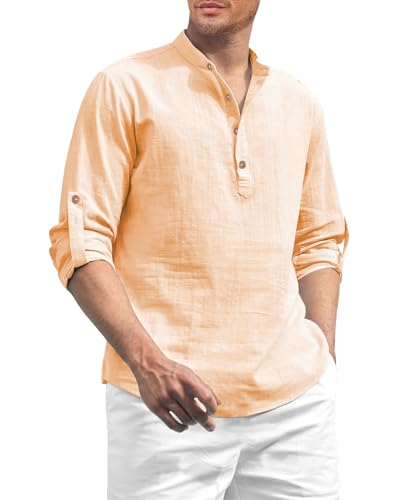 Image of Vida Loca Men Solid Cotton Blend Straight Kurta Shirt