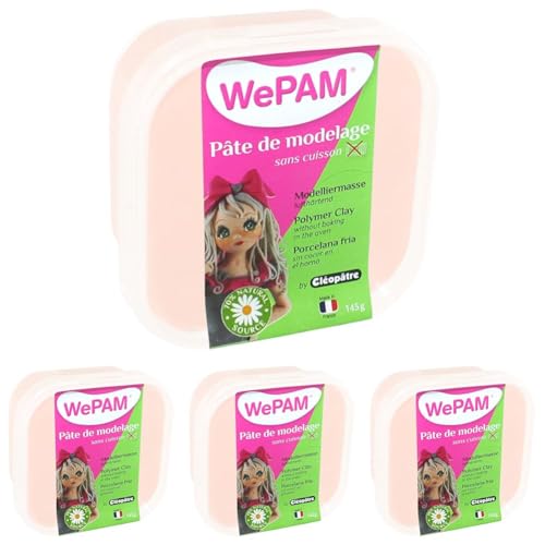 WePAM - PFW474-145 - Pâte de modelage - Chair - 145 g (Lot de 4)