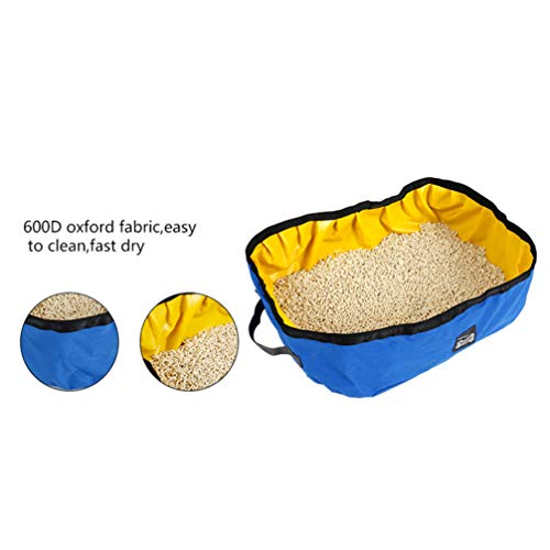 Balacoo – Caixa de areia dobrável portátil para transporte ao ar livre (azul)