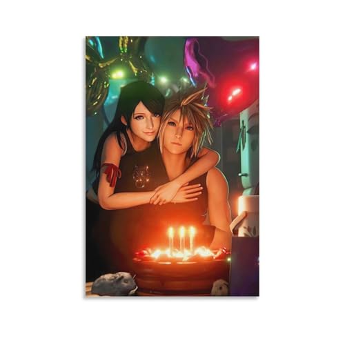 �t�@�C�i���t�@���^�W�[ �|�X�^�[ (45) ��� �E�H�[���A�[�g ���r���O �_�C�j���O���[�� �x�b�h���[�� �Ǐ��� �ǂ̊G12x18inch(30x45cm)