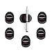 Atziloose Pen Holder (6 Pack) with Adhesive for Refrigerator Car Dashboard Clipboard Office Desk Father's Day Gifts for Dad