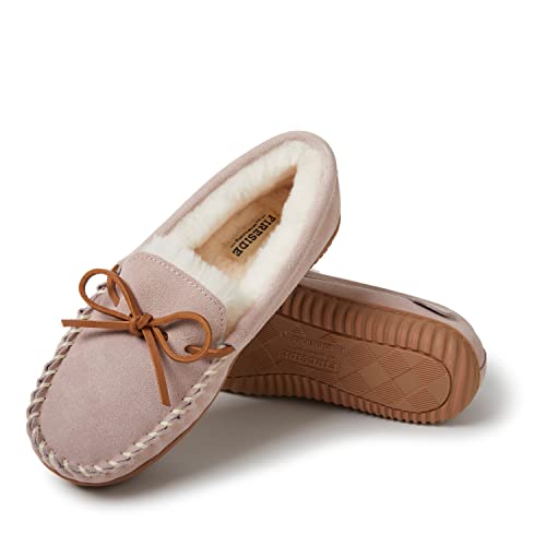 Fireside by Dearfoams Women's Alice Springs Shearling Indoor/Outdoor Moccasin Slipper3