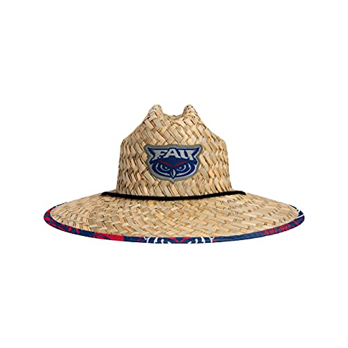 Image of FOCO Men's NCAA College Team Logo Floral Straw Sun Hat