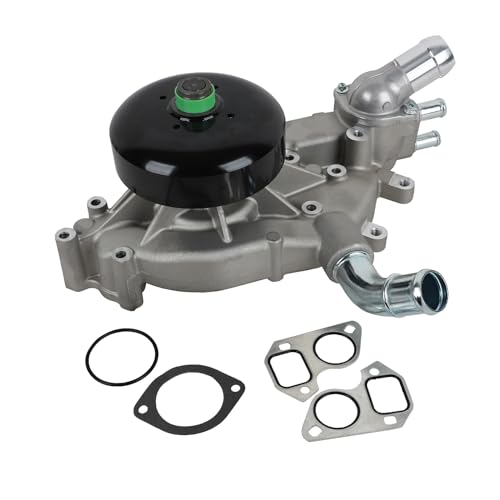 AW5104 Water Pump W/Coolant Thermostat & Gasket Compatible with Cadillac Escalade/Chevrolet Avalanche Silverado Suburban SSR Tahoe Trailblazer AW5087
