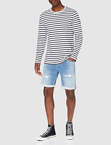 JACK & JONES Male Jeansshorts Rick Icon GE 009 Indigo Knit - Image 3