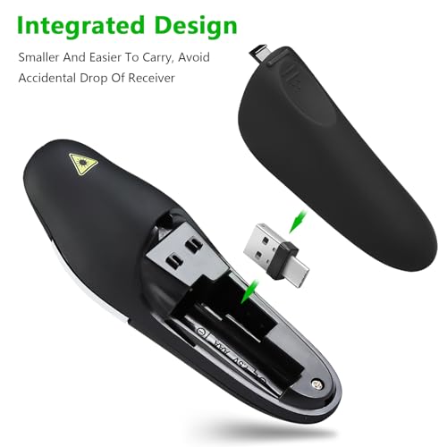 presentation clicker remote type campusb wireless presenter powerpoint clicker slide advancer control for mac windows laptop support pptkeynotegoogle slides