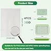 Ecmln 4 pcs Seed Sprouting Tray Mesh Mat,Seed Sprouter, Vegetable Microgreens Planting Mats 8.2" x 11.8". Fit for Plant Germination Tray,Trays NOT Included (8.2" x 11.8") #1