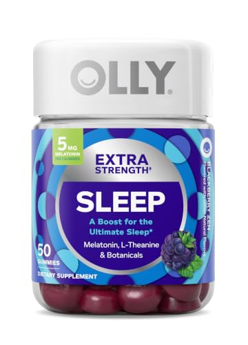Olly Extra Strength Melatonin Sleep Blackberry Zen 50 Gummies