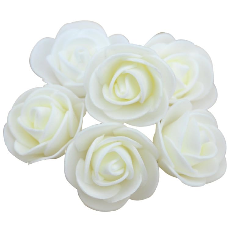 Yurosiay Pack of 500 Artificial Rose Heads 3.5 cm Foam Roses Flower Heads Mini Roses Decorative PE Foam Roses Artificial Roses Like Real Artificial Flowers Rose Bouquet for DIY Wedding Party
