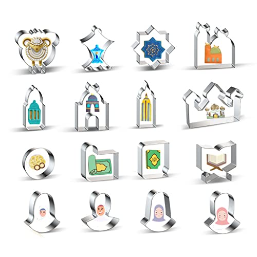 Stainless Steel Biscuit Cookie Cutter Cak Eid Al-Fitr Baking Supplies Cake Plunger Cutter Funny Easter Christmas Gift Cookie Cutters For Kids Shapes #TOP1