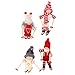 Tomaibaby 4 Pezzi Ornamenti Albero di Natale Bambola da Sci Decorazione da Tavolo Bomboniere per Feste Forniture Regali per Bambini Bambino