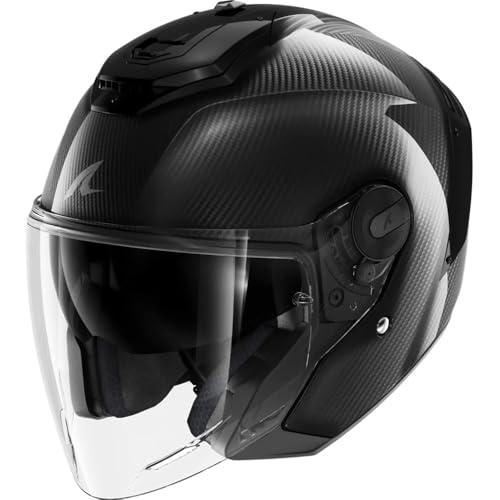 SHARK, Casque Moto Jet RS Jet Full Carbon Anthracite Carbon Dad, XL