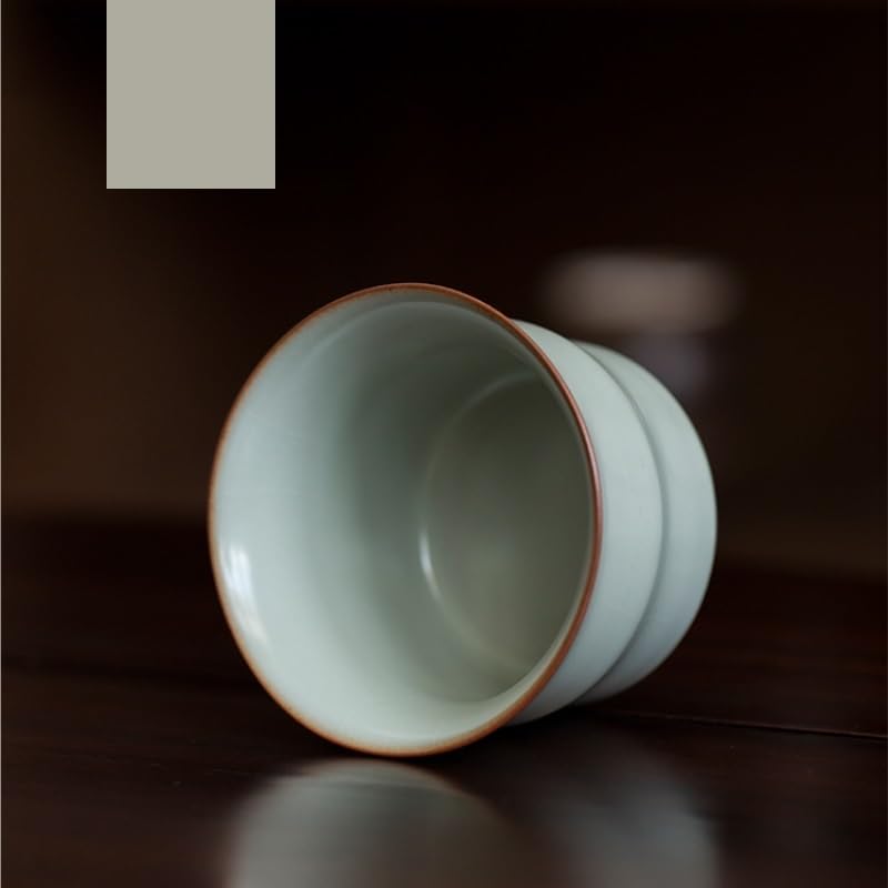 Kaffeetasse für Restaurant, tragbar, aus Keramik, handgefertigt, Tasse, Kung-Fu-Service, große Kaffeetasse für heiße und kalte Getränke