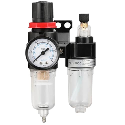 Filtro regulador AFR2000 + AL2000 G1/4 con separador de agua y aceite para compresor de aire 6mm 8