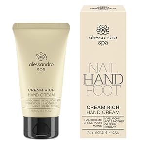 alessandro Spa Cream Rich – Reichhaltige Anti-Aging Handcreme, bei trockenen und strapazierten Händen, 75 ml