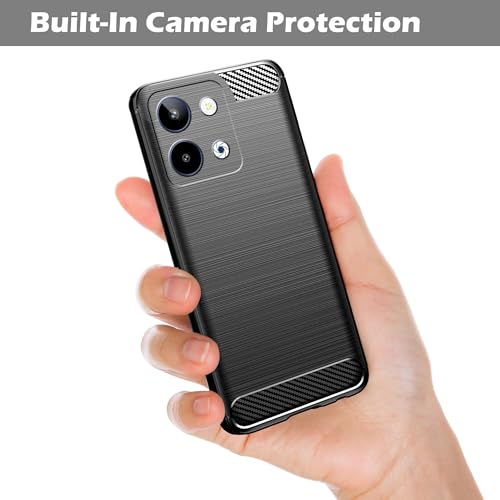 Image of Amazon Brand - Solimo Back Cover Case for Lava Storm Lite 5G | Compatible for Lava Storm Lite 5G Back Cover | 360 Degree Protection | Soft and Flexible (TPU | Matte Black)