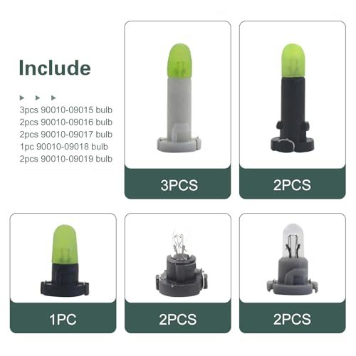 10 bombillas LED para control de clima de coche miniatura 4