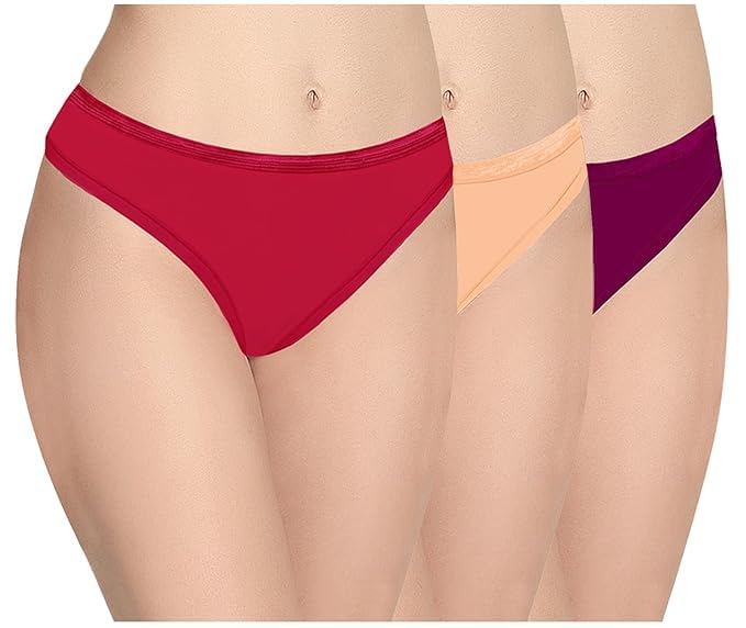 Cotton Low Rise Thong Panty for Women Sexy G-String No Panty Lines Under Fitted Outfits Bikini Plus Size Underwear Combo-image-32