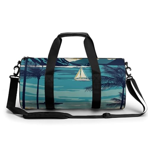 Sac de sport gym et voyage Hawaï duffel bag 45x23x23cm