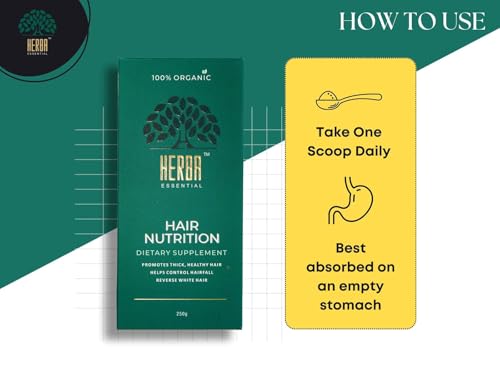 Image of Hair Nutrition Supplement100% Organic | Hair Fall Control & White Hair Reversal - 250g
