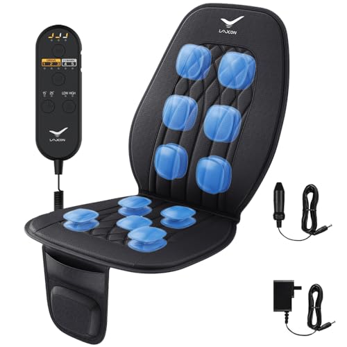 Vehicle Seat Air Massage Cover. Designed for Drivers for Relax While Driving. 11 Air Cells Dynamic Work for Back & Hip.