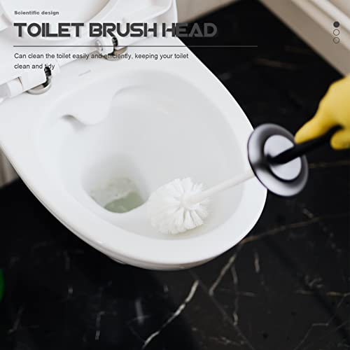 Image of 3pcs Bowl for Tools Plastic Household Replacement Cleaners Round Accessories Heads Durable Head Home Scrubber Brush Hotel Cleaning System Bathroom White