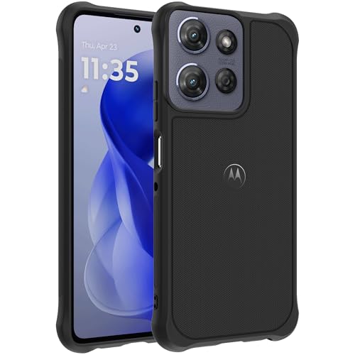 Motorola Moto G Power (2025) Rugged Protective Case- Black - Precision fit,Military Grade Shock Absorbing Cover for Enhanced Phone Grip, Drop Protection