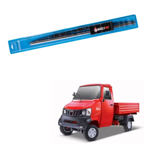 Image of Windshield Car Wiper Blades Metal Frame Water Repellant Cleaning Wiper Blades Refills Best for Mahindra Gio (2009 Onwards) Dr 14 inch