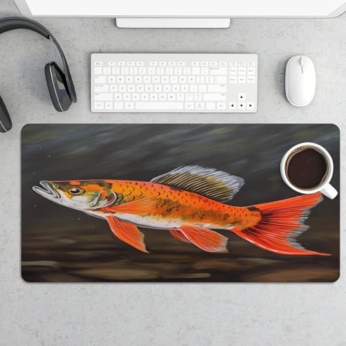 Safflower Flying Fish Desk Pad impermeable y antideslizante miniatura 5