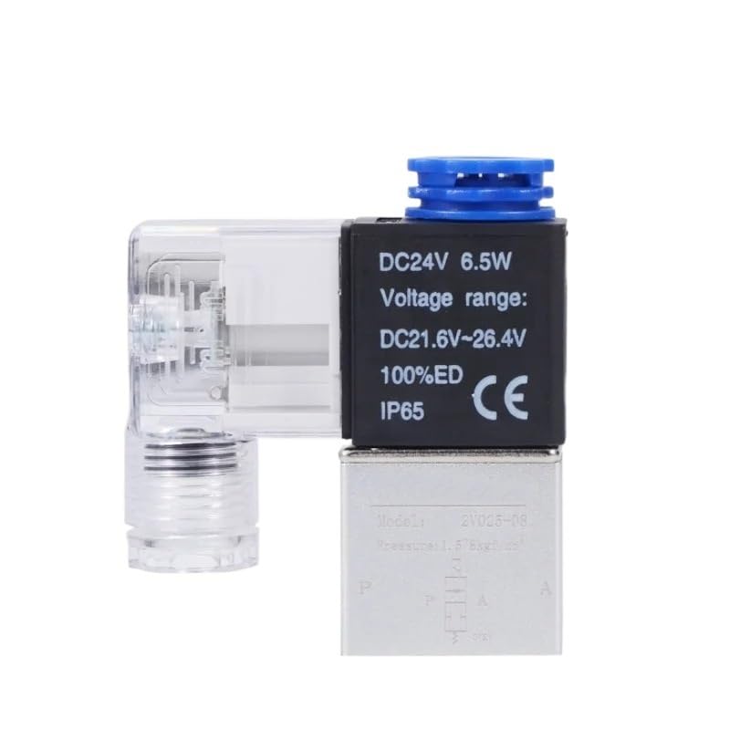 Électrovanne pneumatique 2 positions 2V025-08 compacte 24V - 8