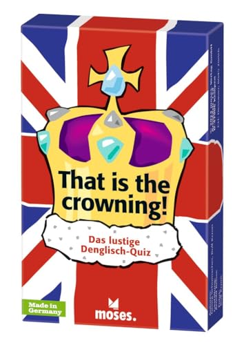moses. That is The Crowning, Denglisch Quiz mit 75 Redewendungen, lustiges Ratespiel für unterhaltsame Spieleabende, witziges & lehrreiches Kartenspiel ab 12 Jahren, Yellow moses. That is The Crowning, Denglisch Quiz mit 75 Redewendungen, lustiges Ratespiel für unterhaltsame Spieleabende, witziges & lehrreiches Kartenspiel ab 12 Jahren, Yellow